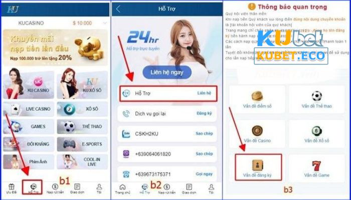 Hướng dẫn mở khóa tài khoản kubet